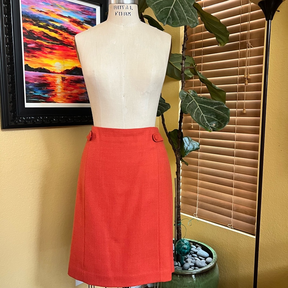 J.Crew Herringbone Wool Pencil Skirt